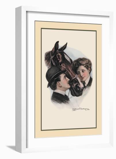 Three Gazers-Clarence F. Underwood-Framed Art Print