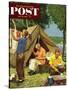 "Three Generations Camping" Saturday Evening Post Cover, May 30, 1953-Mead Schaeffer-Stretched Canvas