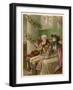 Three Generations in a Church Pew at Christmas Time-Phillips Brooks-Framed Art Print