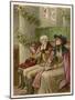 Three Generations in a Church Pew at Christmas Time-Phillips Brooks-Mounted Art Print