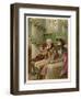 Three Generations in a Church Pew at Christmas Time-Phillips Brooks-Framed Art Print