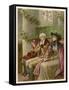 Three Generations in a Church Pew at Christmas Time-Phillips Brooks-Framed Stretched Canvas