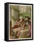 Three Generations in a Church Pew at Christmas Time-Phillips Brooks-Framed Stretched Canvas