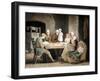 Three Generations Listening to a Reading from the Family Bible, C1800-Maria Spilsbury-Framed Giclee Print