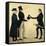 Three Gentlemen Greeting Each Other-Richard Dighton-Framed Stretched Canvas