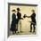 Three Gentlemen Greeting Each Other-Richard Dighton-Framed Giclee Print