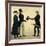 Three Gentlemen Greeting Each Other-Richard Dighton-Framed Giclee Print