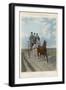 Three Gents Take a Ride in the Country in their Two-Horse Tandem Carriage-null-Framed Art Print