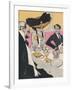 Three German Diners 1910-J. Gose-Framed Art Print