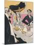 Three German Diners 1910-J. Gose-Mounted Art Print