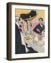 Three German Diners 1910-J. Gose-Framed Art Print