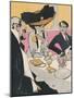 Three German Diners 1910-J. Gose-Mounted Art Print