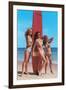 Three Gidgets on Beach-null-Framed Art Print