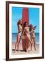 Three Gidgets on Beach-null-Framed Art Print