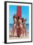 Three Gidgets on Beach-null-Framed Art Print