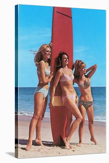 Three Gidgets on Beach-null-Stretched Canvas