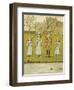 Three Girls and One Boy Fishing. Colour Illustration From 'At Home'-John Sowerby-Framed Giclee Print