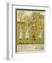 Three Girls and One Boy Fishing. Colour Illustration From 'At Home'-John Sowerby-Framed Giclee Print