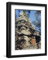 Three Girls Carrying Water Pots, Mahabalipuram (Mamallapuram), Tamil Nadu, India-Sybil Sassoon-Framed Photographic Print