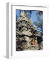 Three Girls Carrying Water Pots, Mahabalipuram (Mamallapuram), Tamil Nadu, India-Sybil Sassoon-Framed Photographic Print