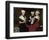 Three Girls from the Amsterdam Orphanage, 1885-Therese Schwartze-Framed Art Print