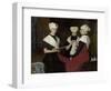 Three Girls from the Amsterdam Orphanage, 1885-Therese Schwartze-Framed Art Print