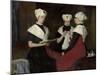 Three Girls from the Amsterdam Orphanage, 1885-Therese Schwartze-Mounted Art Print