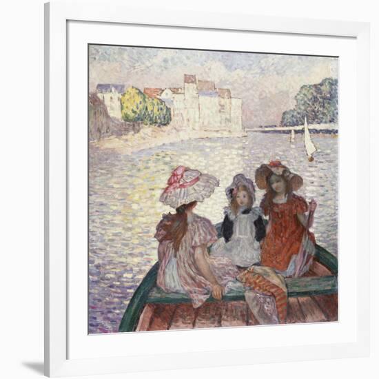 Three Girls in a Boat-Henri Lebasque-Framed Giclee Print