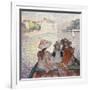 Three Girls in a Boat-Henri Lebasque-Framed Giclee Print