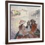 Three Girls in a Boat-Henri Lebasque-Framed Giclee Print