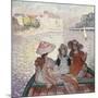 Three Girls in a Boat-Henri Lebasque-Mounted Giclee Print