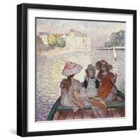 Three Girls in a Boat-Henri Lebasque-Framed Giclee Print