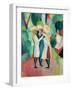 Three Girls in Yellow Straw Hats, 1913-Auguste Macke-Framed Giclee Print