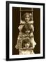 Three Girls on Rope Ladder-null-Framed Art Print