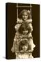 Three Girls on Rope Ladder-null-Stretched Canvas