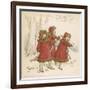 Three Girls Skating 1900-Kate Greenaway-Framed Art Print