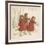 Three Girls Skating 1900-Kate Greenaway-Framed Art Print