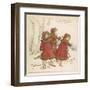 Three Girls Skating 1900-Kate Greenaway-Framed Art Print