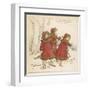 Three Girls Skating 1900-Kate Greenaway-Framed Art Print