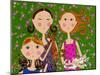 Three Girls Three Kittens-Wyanne-Mounted Giclee Print