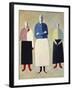 Three Girls-Kasimir Malevich-Framed Giclee Print