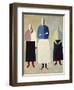 Three Girls-Kasimir Malevich-Framed Premium Giclee Print