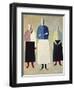 Three Girls-Kasimir Malevich-Framed Premium Giclee Print