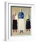 Three Girls-Kasimir Malevich-Framed Premium Giclee Print