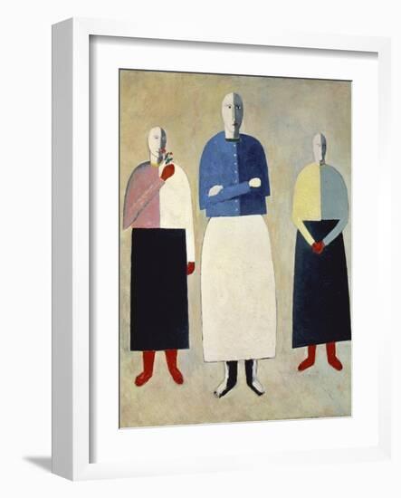 Three Girls-Kasimir Malevich-Framed Giclee Print