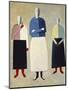 Three Girls-Kasimir Malevich-Mounted Giclee Print