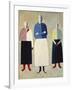 Three Girls-Kasimir Malevich-Framed Giclee Print