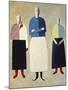 Three Girls-Kasimir Malevich-Mounted Giclee Print