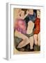 Three Girls-Egon Schiele-Framed Giclee Print