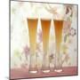 Three Glasses of Bellini (Sparkling Wine with Peach Juice)-Michael Paul-Mounted Photographic Print